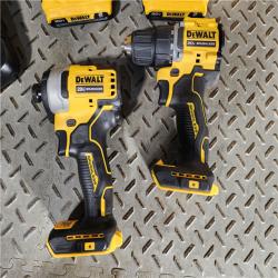 HOUSTON LOCATION - AS-IS (APPEARS LIKE NEW) ATOMIC 20-Volt MAX Lithium-Ion Cordless Combo Kit (2-Tool) with (2) 2.0Ah Batteries, Charger and Bag