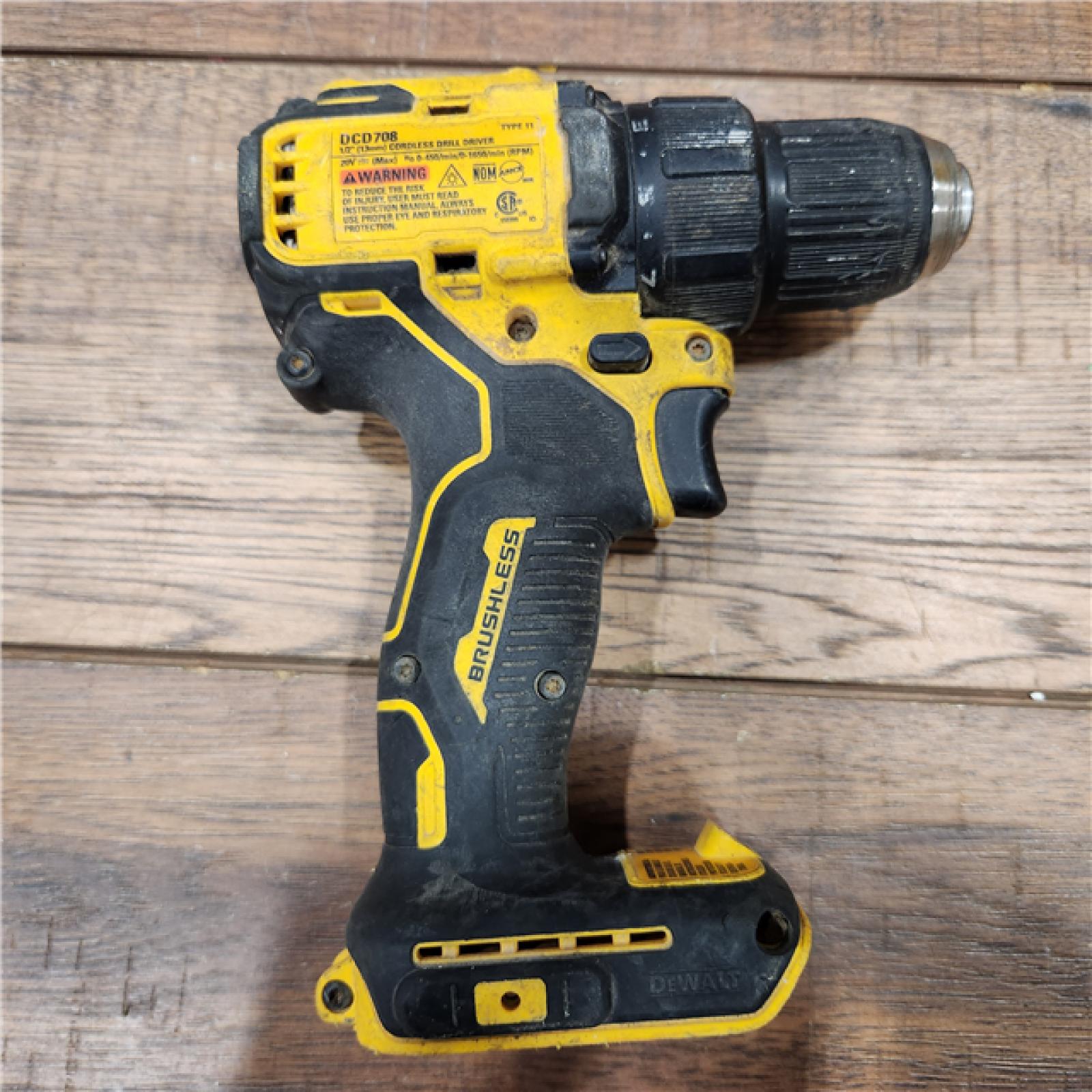 AS-IS Dewalt Max XR 20 V 1/2 in. Brushless Cordless Drill/Driver Tool Only