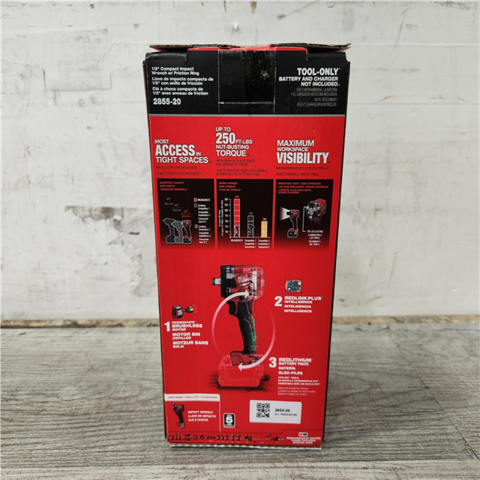 Phoenix Location NEW Milwaukee M18 FUEL GEN-3 18V Lithium-Ion Brushless Cordless 1/2 in. Compact Impact Wrench with Friction Ring (Tool-Only)