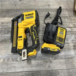 AS-IS DEWALT ATOMIC 20V MAX Lithium Ion Cordless 23 Gauge Pin Nailer Kit with 2.0Ah Battery and Charger