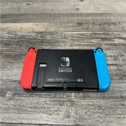 AS-IS Nintendo Switch with Neon Blue and Neon Red Joy-Con