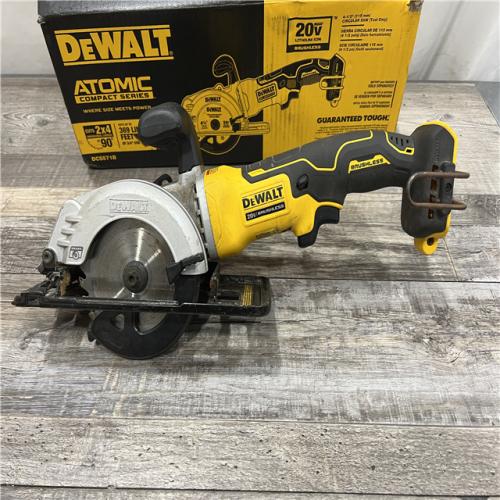 AS-IS DEWALT ATOMIC 20V MAX Cordless Brushless 4-1/2 in. Circular Saw (Tool Only)