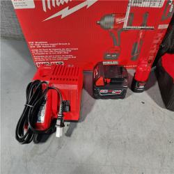 HOUSTON LOCATION - AS-IS M12/M18 12/18V Lithium-Ion Cordless 3/8 in. Ratchet and 1/2 in. High Torque Impact Wrench with Friction Ring Combo Kit