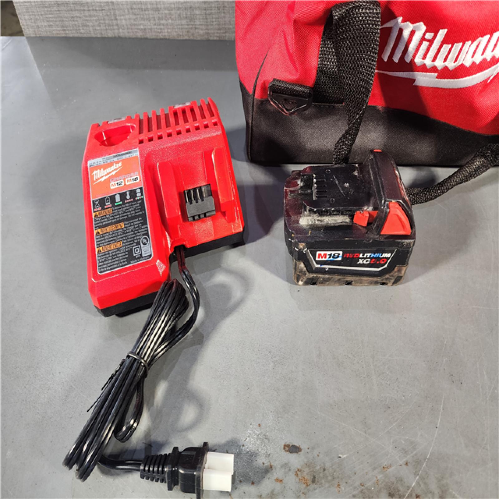 HOUSTON LOCATION - AS-IS Milwaukee 18V Cordless 1/2  Impact Wrench with Friction Ring Kit