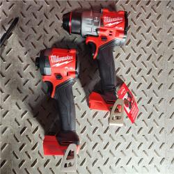 HOUSTON LOCATION - AS-IS (APPEARS LIKE NEW) Milwaukee M18 FUEL 18V Lithium-Ion Brushless Cordless Hammer Drill and Impact Driver Combo Kit (2-Tool) with 2 Batteries