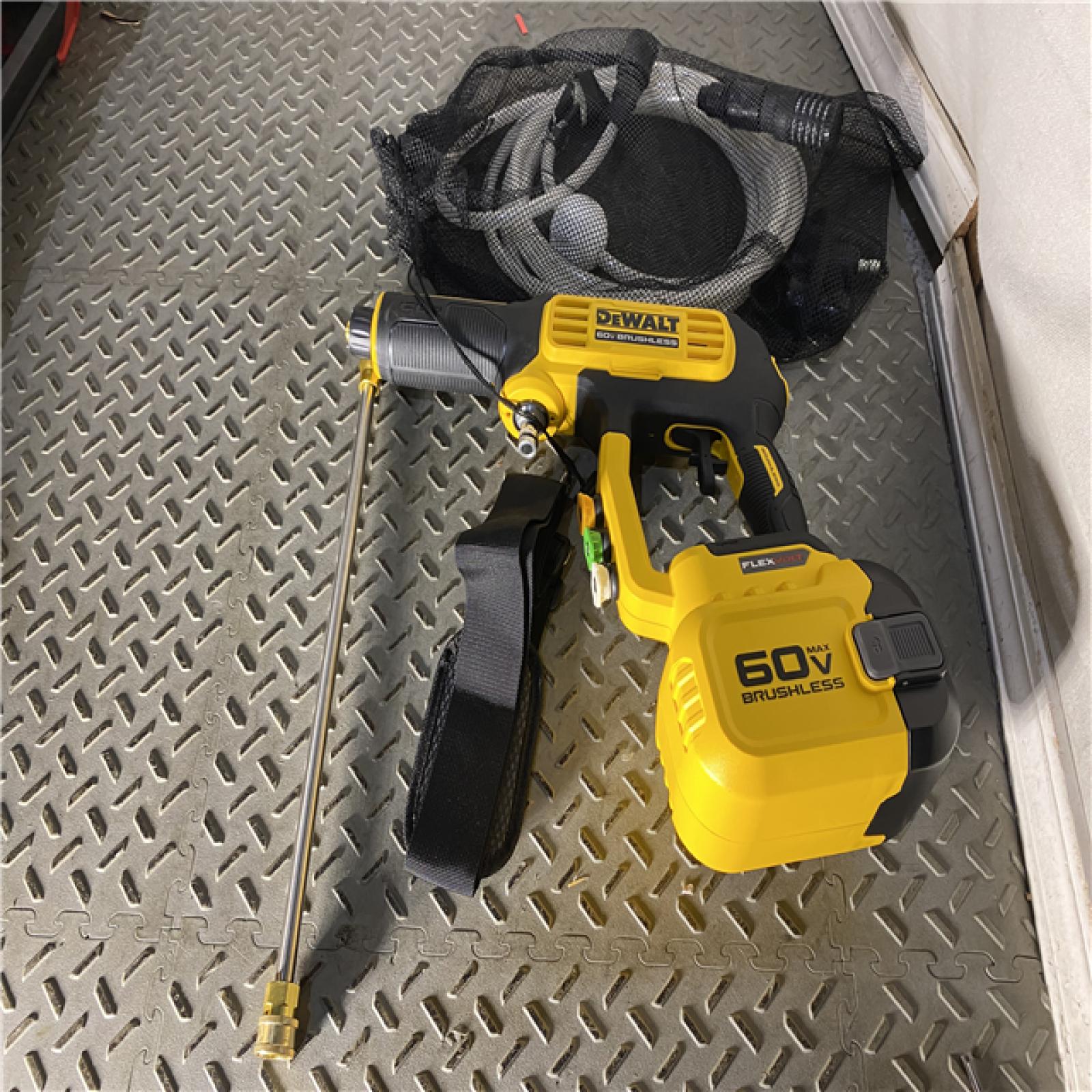 Houston location AS-IS DEWALT FLEXVOLT 60V MAX 1000 PSI 1.0 GPM Cold Water Cordless Battery Power Cleaner (Tool Only)