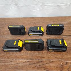 AS-IS Dewalt DCB201 20V MAX 1.5 Ah Lithium-Ion Compact Battery (6-PACKS)