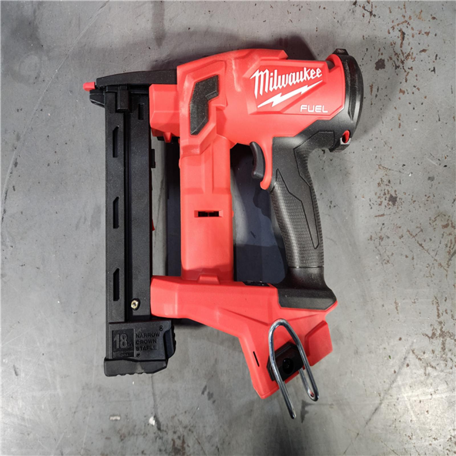 HOUSTON LOCATION - AS-IS M18 FUEL 18-Volt Lithium-Ion Brushless Cordless 18-Gauge 1/4 in. Narrow Crown Stapler (Tool-Only)