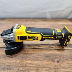 AS-IS DeWalt DCG405B 20V Max XR 4.5-Inch Slide Switch Small Angle Grinder (Tool Only)