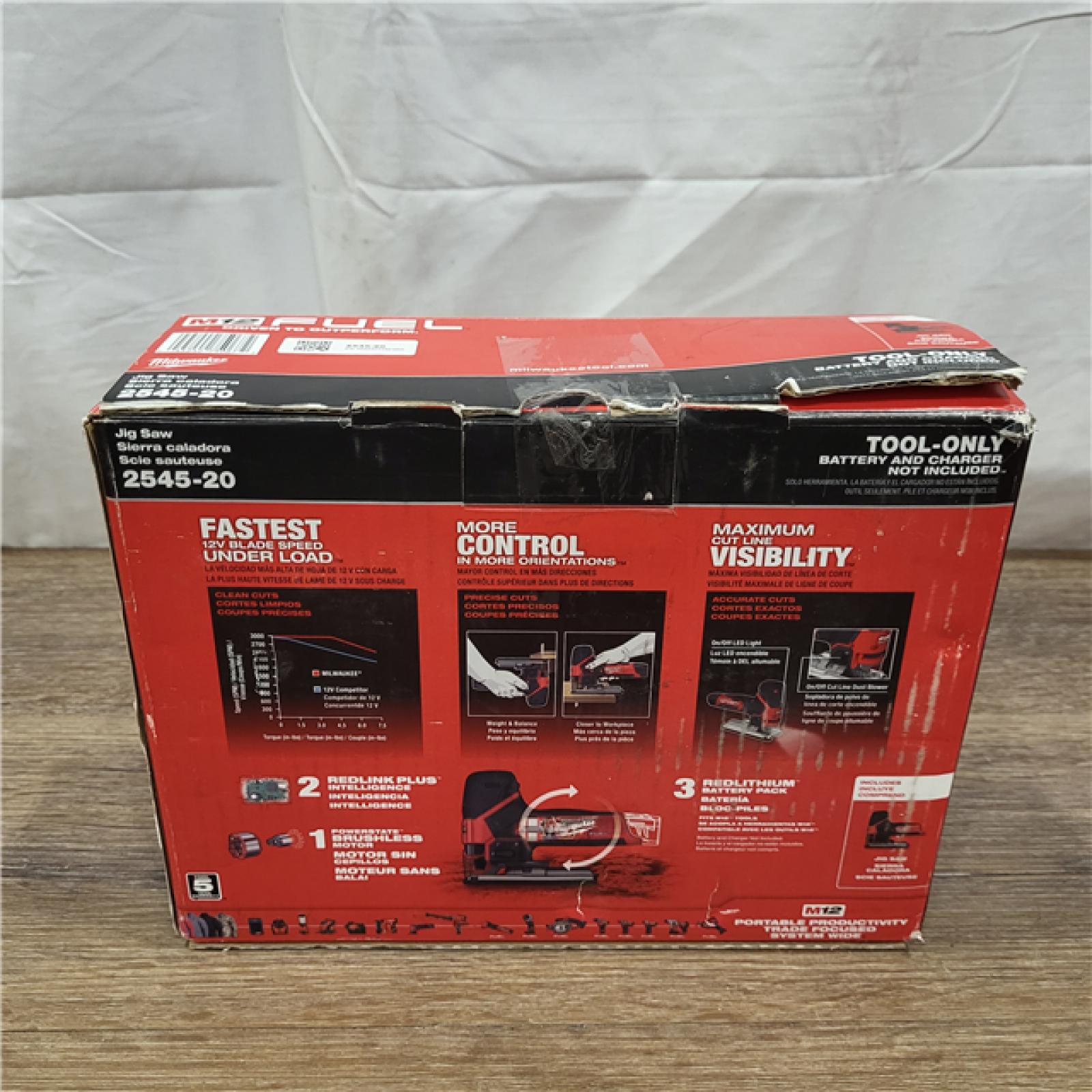 AS-IS Milwaukee 2545-20 12V Lithium-Ion Cordless Jig Saw (Tool-Only)