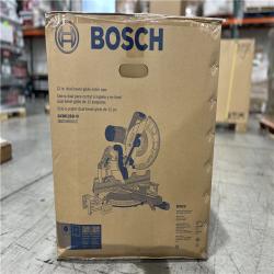 NEW! - Bosch 15 Amp 12 in. Corded Dual-Bevel Sliding Glide Miter Saw with 60 Tooth Saw Blade