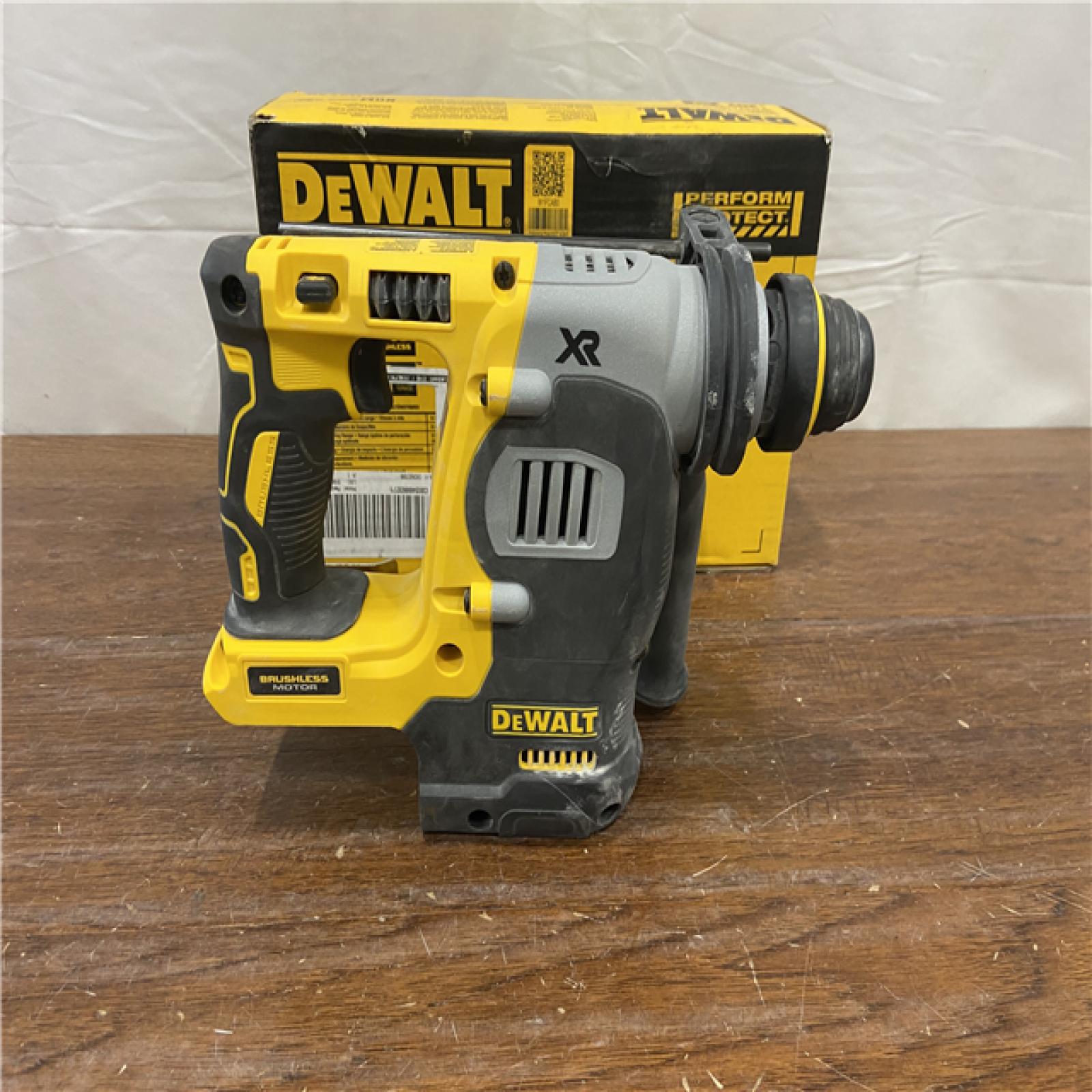 AS-IS DEWALT 20V MAX XR Lithium-Ion Brushless Cordless SDS-Plus L-Shape Rotary Hammer (Tool Only)