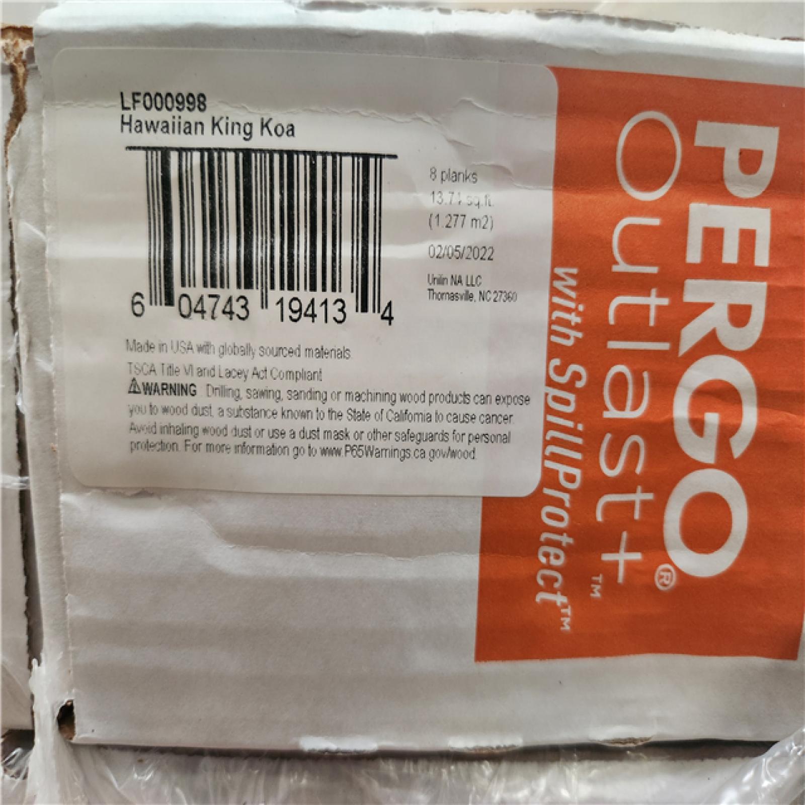 Phoenix Location Pergo Outlast+ Hawaiian King Koa 12 mm T x 5.2 in. W Waterproof Laminate Wood Flooring (412 sqft 30 cases)