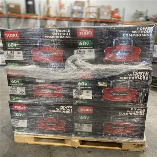 DALLAS LOCATION - TORO 60V Max* 22 in. (56cm) Recycler® w/Personal Pace® & SmartStow® Lawn Mower PALLET - (6 UNITS)