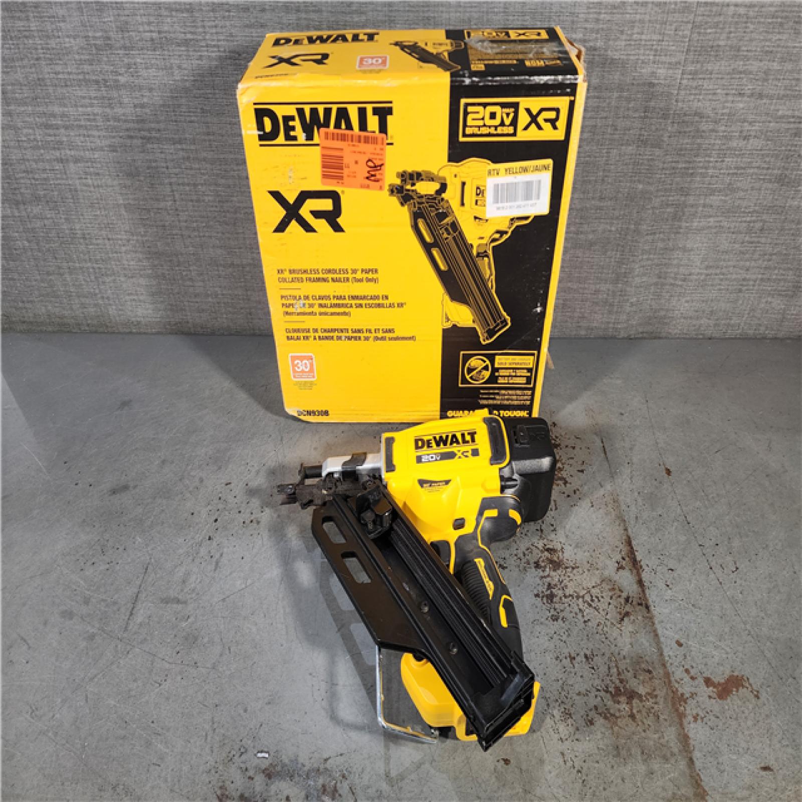 HOUSTON LOCATION - AS-IS DEWALT 20-Volt 30Â° Cordless Framing Nailer (Tool-Only)