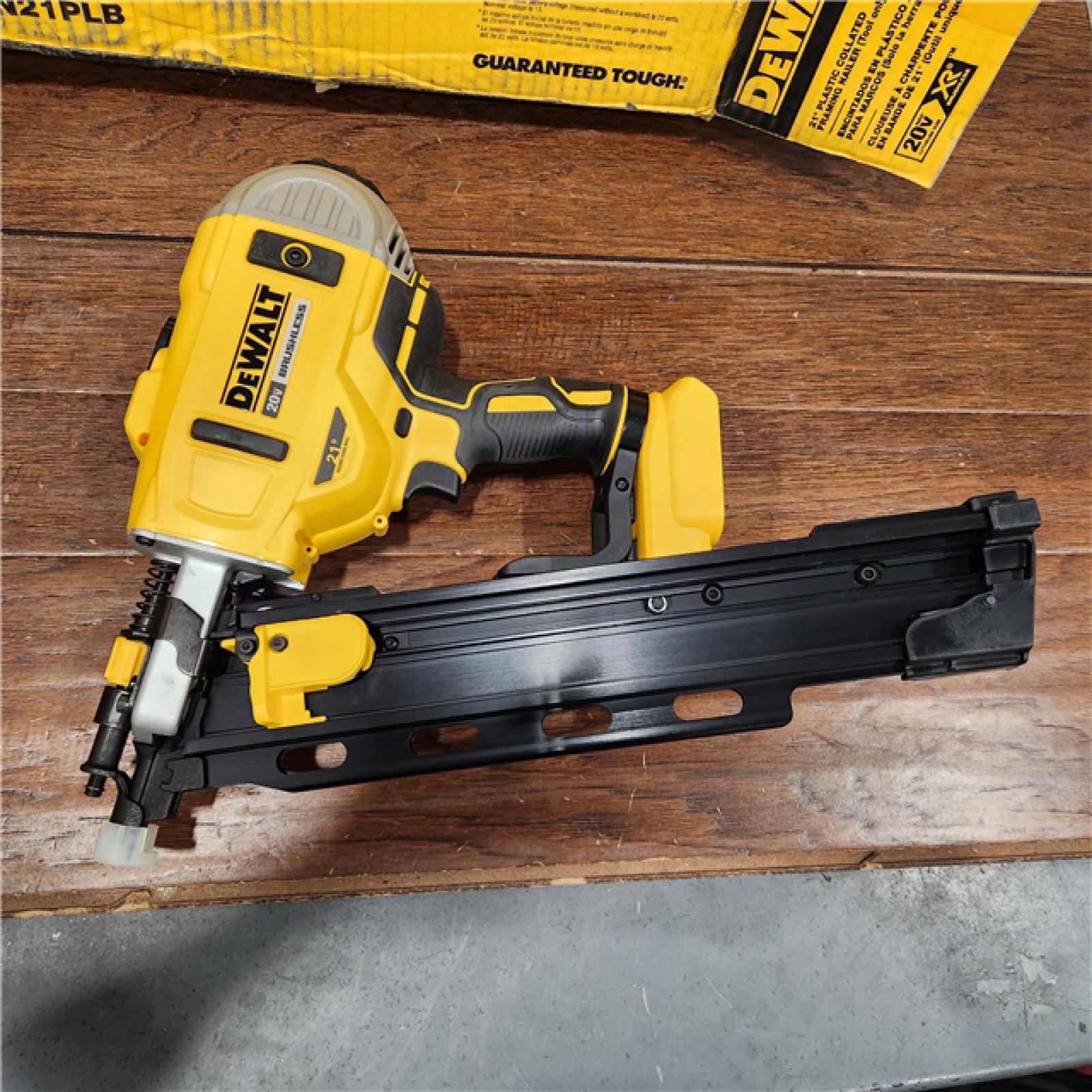 AS-IS DeWalt DCN21PLB 20V MAX 21-Degree Plastic Collated Framing Nailer (Bare Tool)