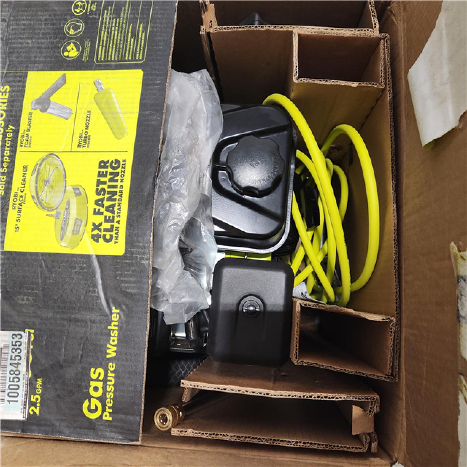 DALLAS LOCATION AS-IS RYOBI 2900 PSI 2.5 GPM Cold Water Gas Pressure Washer with 212cc Engine