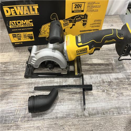 AS-IS DEWALT ATOMIC 20V MAX Cordless Brushless 4-1/2 in. Circular Saw (Tool Only)