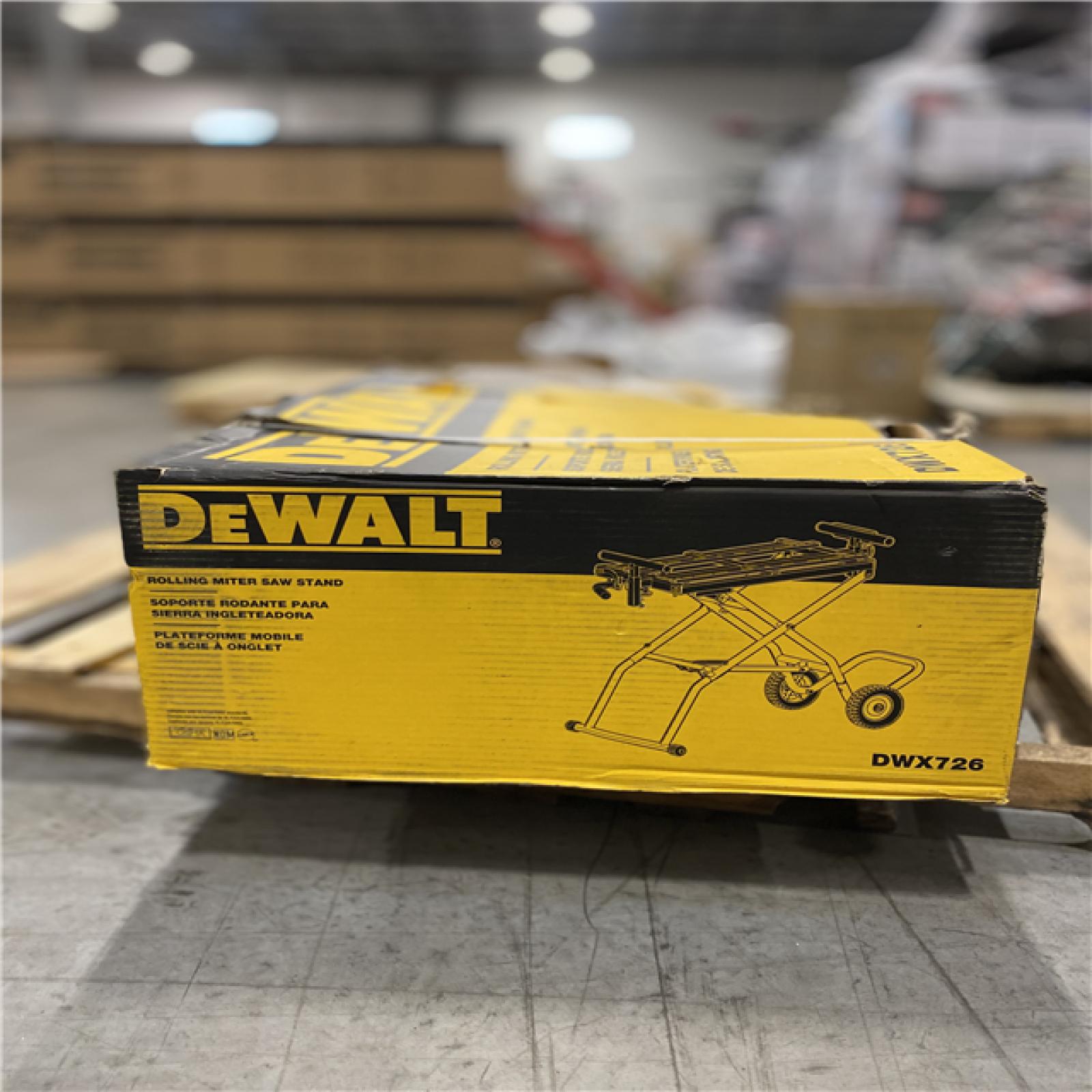 DALLAS LOCATION - DEWALT 32-1/2 in. x 60 in. Rolling Miter Saw Stand with 300 lbs. Capacity