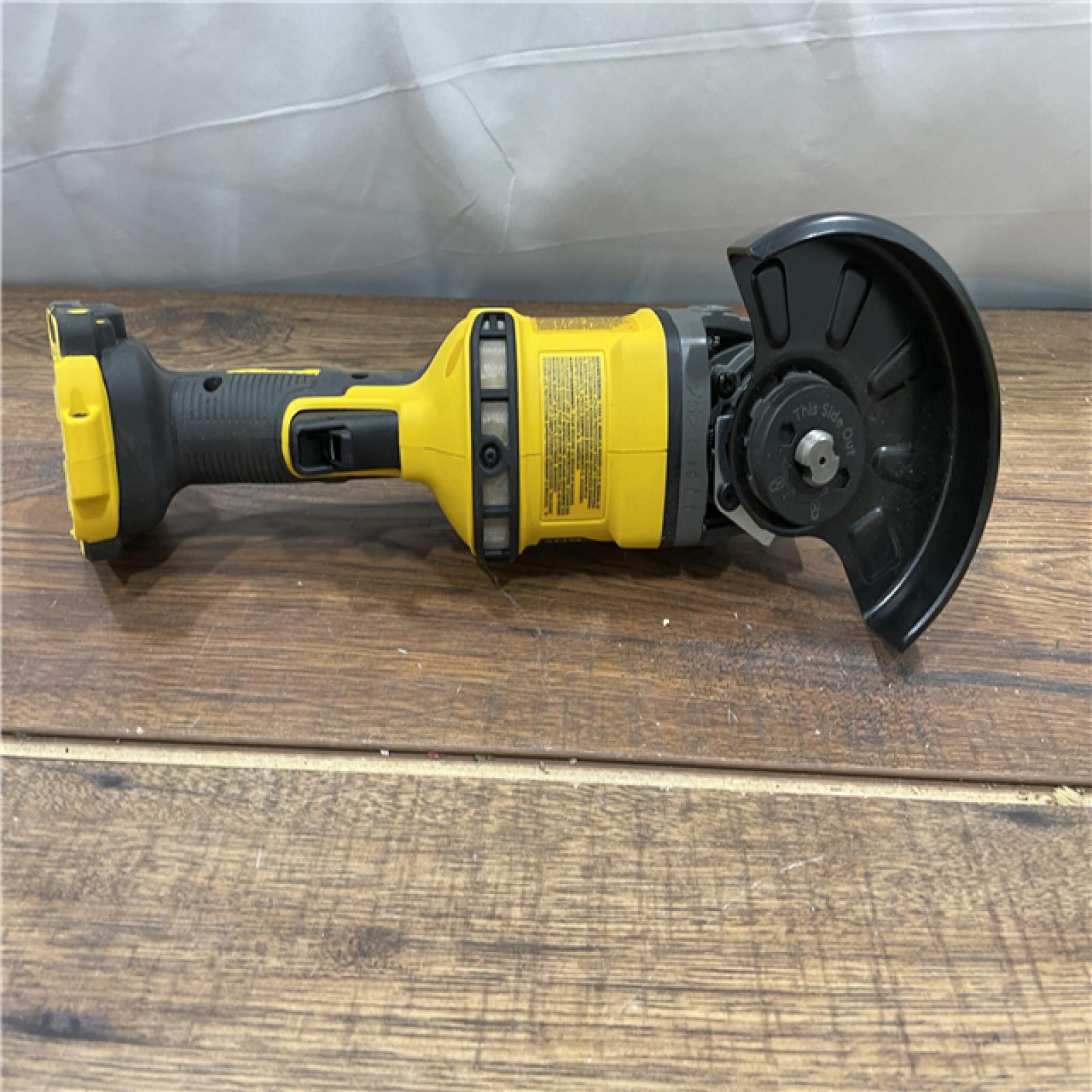 AS-IS DeWalt 60V MAX FLEXVOLT Cordless Brushless 4.5 in. Small Angle Grinder with Kickback Brake (Tool Only)