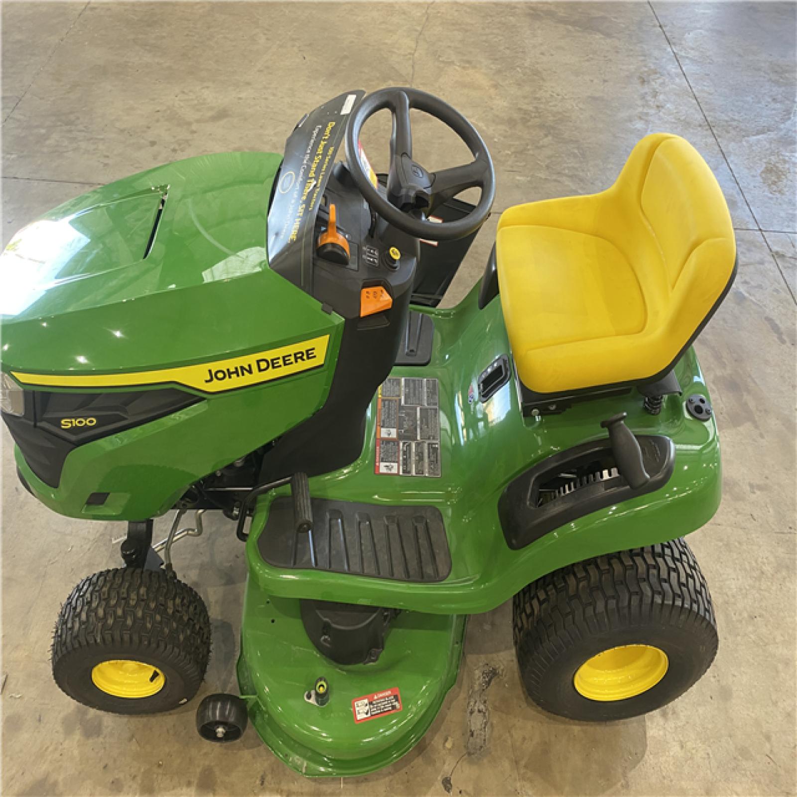 Houston Location AS-IS - John Deer S100 Riding Mower