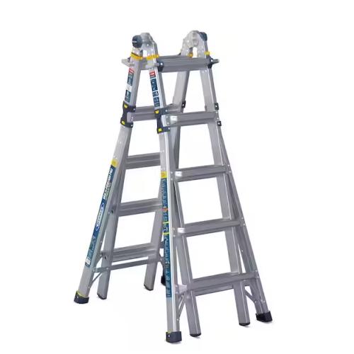 NEW! - Werner 5-in-1 Multi-Position Pro 22 ft. Reach Aluminum Telescoping Multi Position Ladder