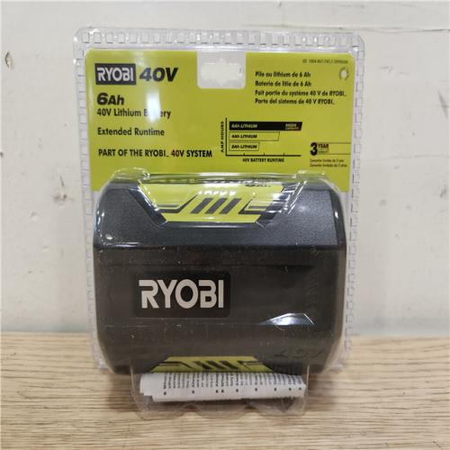 Phoenix Location NEW Sealed Ryobi 40-Volt Lithium-Ion 6 Ah High Capacity Battery OP4060