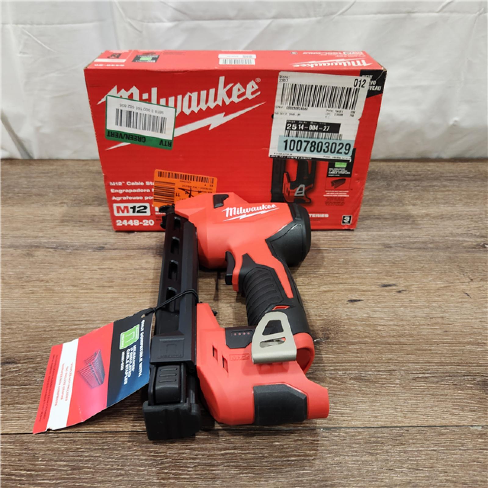 AS-IS Milwaukee M12 Cable Stapler