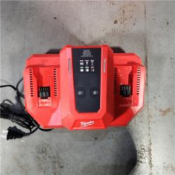 HOUSTON LOCATION - AS-IS M18 18V Lithium-Ion REDLITHIUM FORGE 8.0 Ah Battery Pack with M18 18V Dual Bay Simultaneous Super Charger