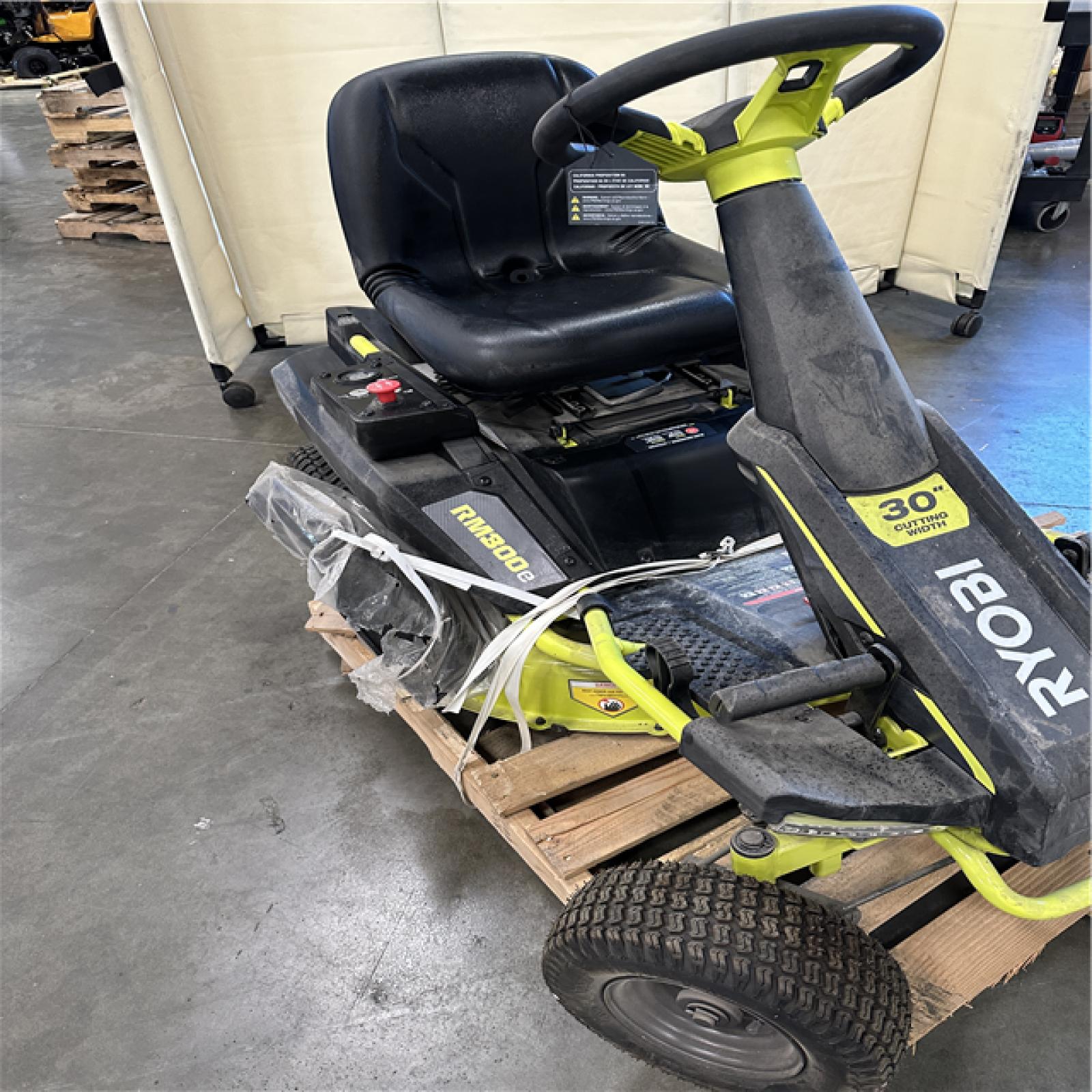 California AS-IS Ryobi RM300e 30 Riding Mower