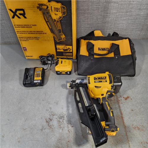 HOUSTON LOCATION - AS-IS DEWALT 20-Volt 21Â° Cordless Framing Nailer Kit with 6.0 Ah Lithium-Ion Battery and Charger