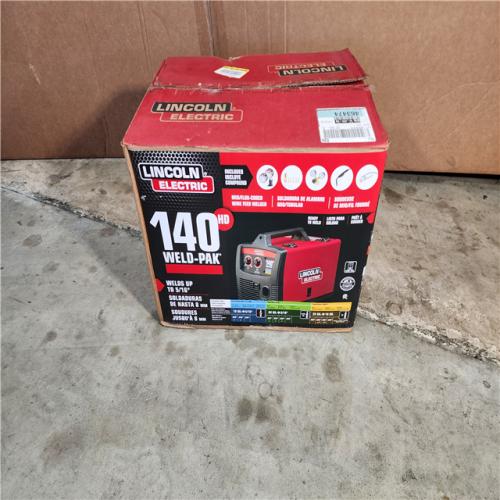 HOUSTON LOCATION - AS-IS (APPEARS LIKE NEW) Lincoln Electric Single Phase 140 Amp DC 115V Flux-Core & Stick MIG Welder - 90A/19V/20% Duty Cycle, 10.15 Long | Part #K2697-1