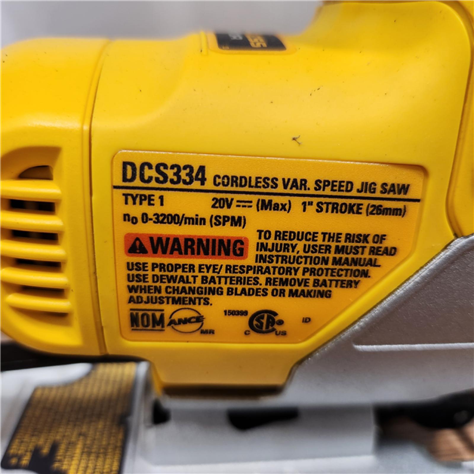 AS-IS 20V MAX XR Cordless Brushless Jigsaw (Tool Only)