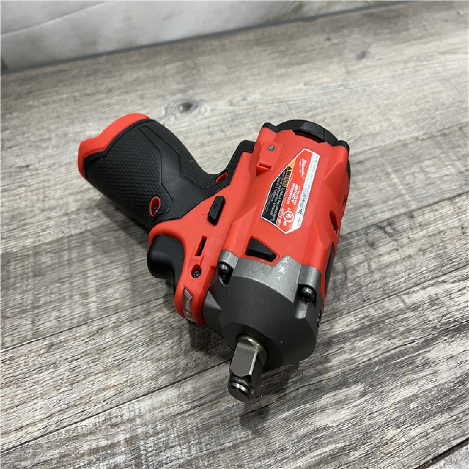 AS-IS Milwaukee M12 FUEL Brushless Cordless Stubby 1/2 in. Impact Wrench Kit