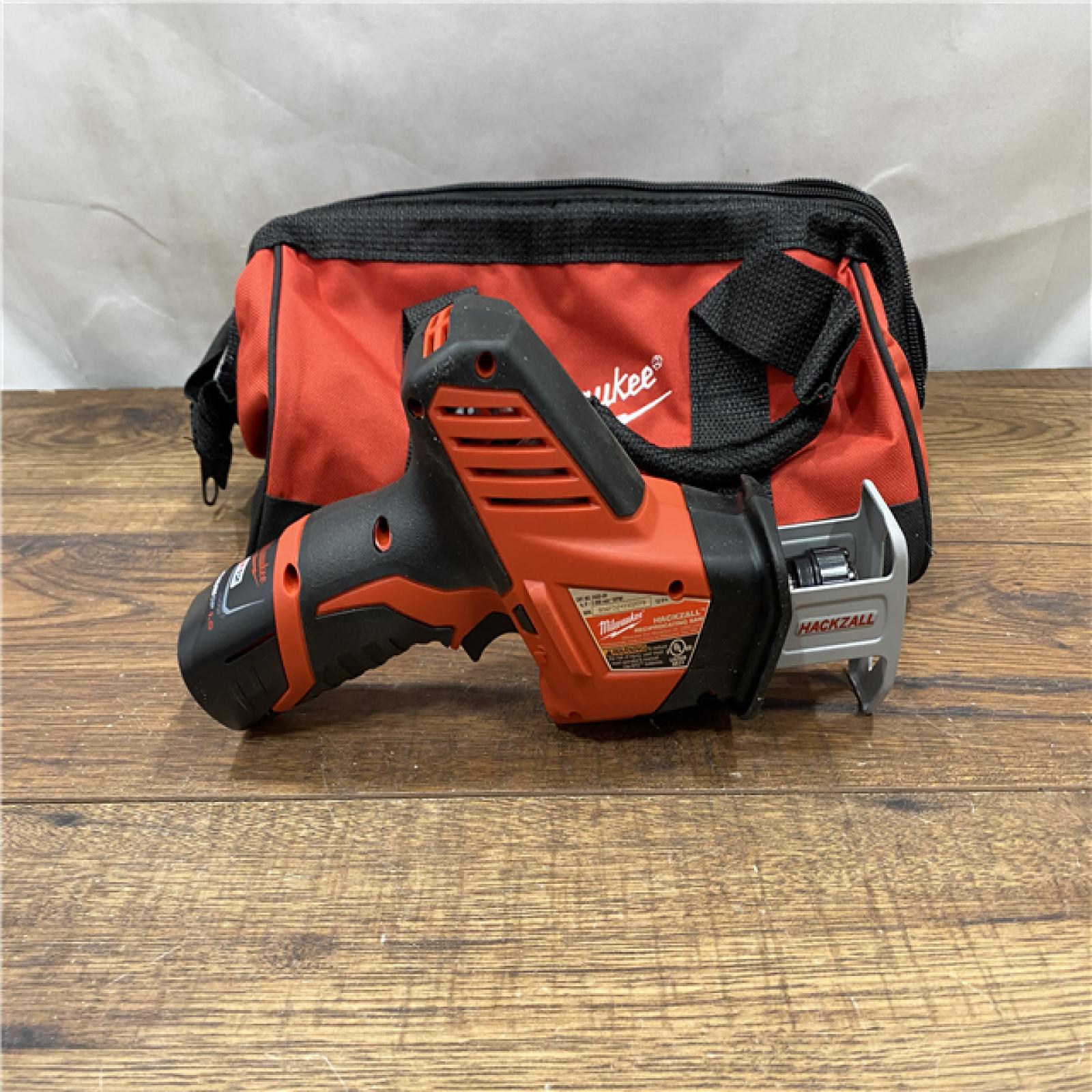 AS IS Milwaukee 2420-21 - M12 Fuel Hackzall 1/2  12V 1.5Ah Cordless Straight Handle Reciprocating Saw Kit