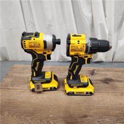 AS-IS DEWALT ATOMIC 20-Volt MAX Lithium-Ion Cordless Combo Kit (2-Tool) with (2) 2.0Ah Batteries, Charger and Bag