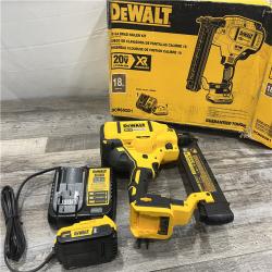 AS-IS DeWALT DCN681D1 20-Volt MAX 18ga Cordless Brushless Narrow Crown Stapler Kit