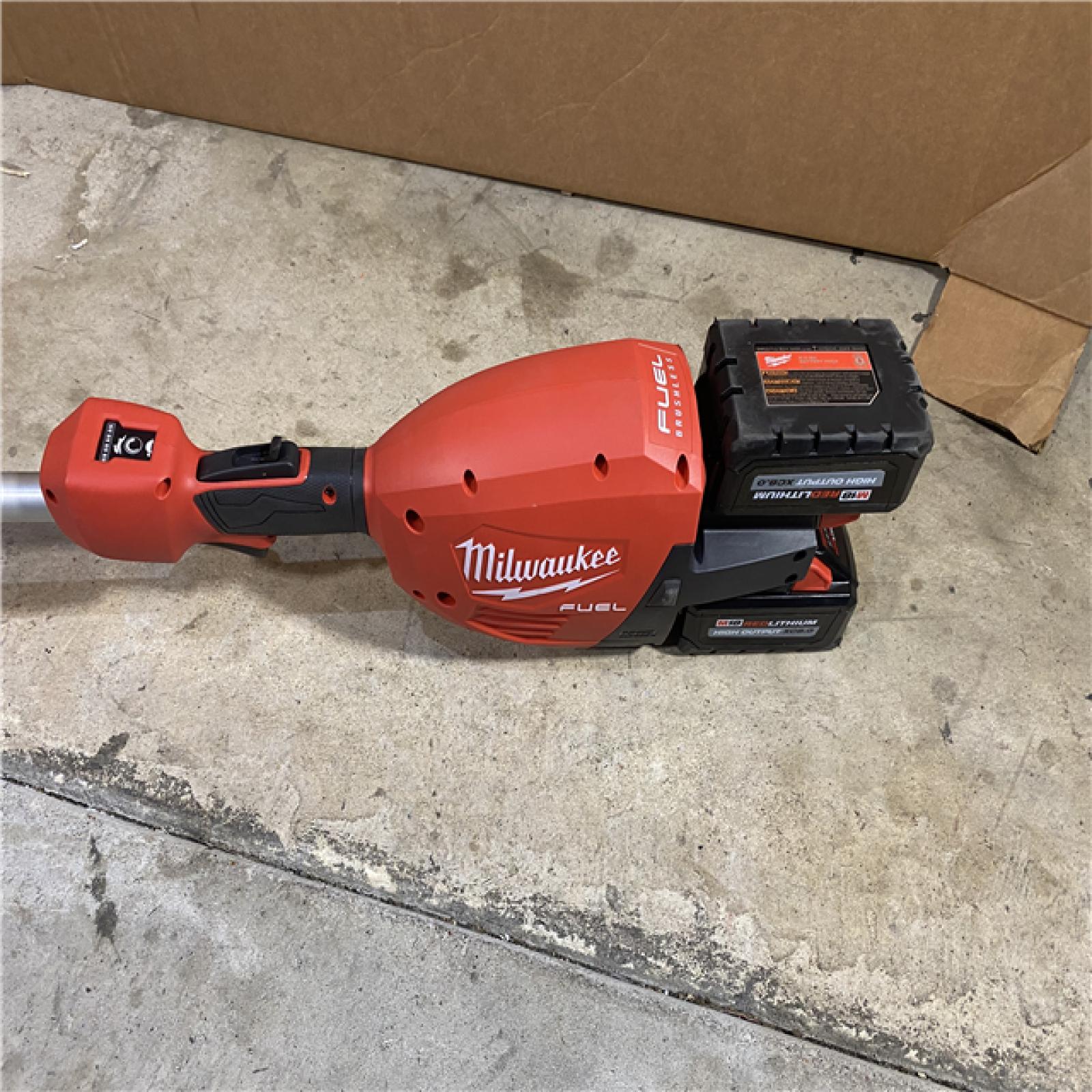 HOUSTON LOCATION -AS-IS Milwaukee M18 FUEL 17 Dual Battery String Trimmer