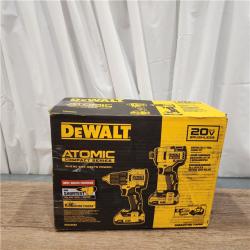 AS-IS DEWALT ATOMIC 20-Volt MAX Lithium-Ion Cordless Combo Kit (2-Tool) with (2) 2.0Ah Batteries, Charger and Bag