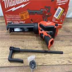 AS IS Milwaukee 2441-20 M12 12V Cordless 10oz Caulk and  (Tool Only)