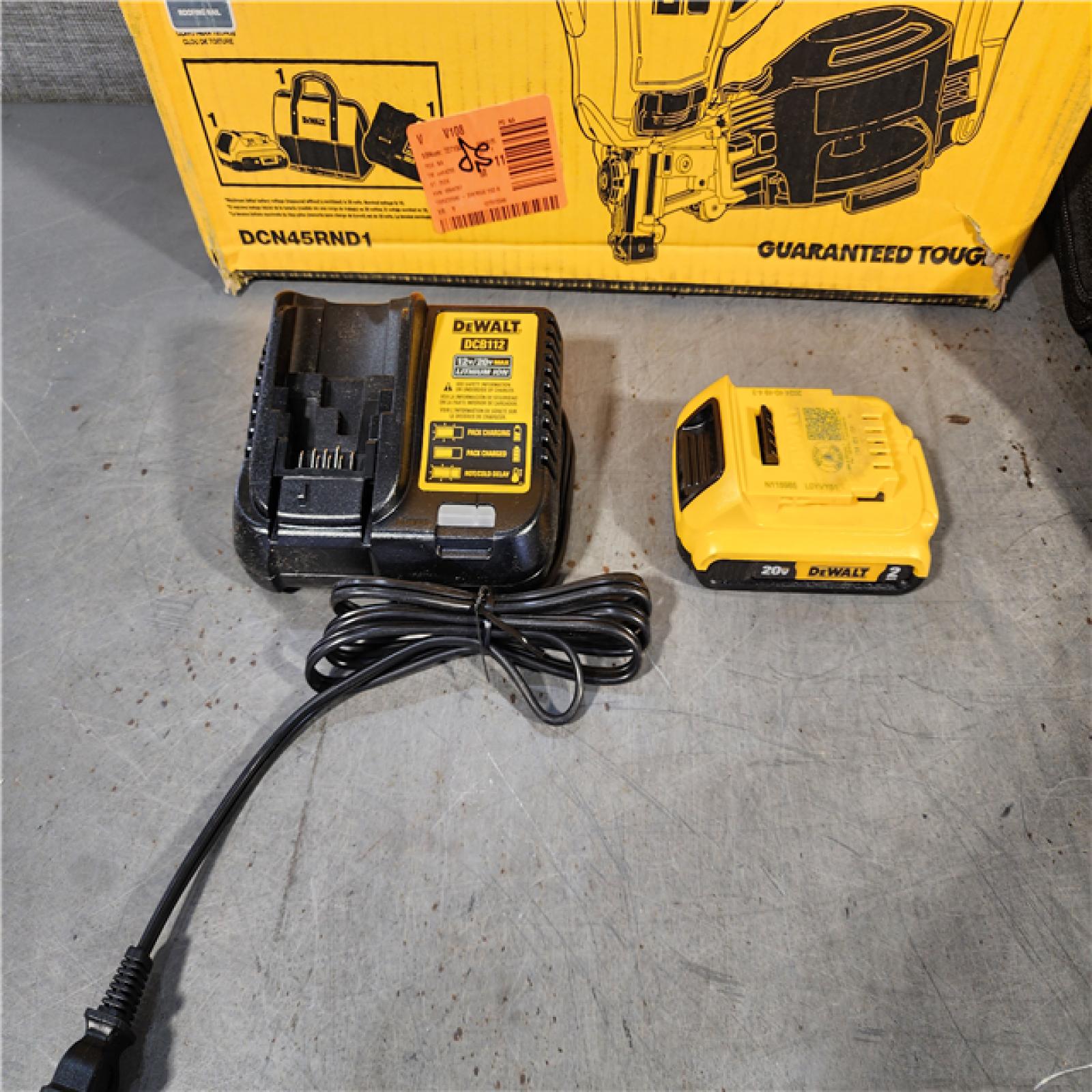 HOUSTON LOCATION - AS-IS DEWALT 2007898 Roofing Nailer Cordless