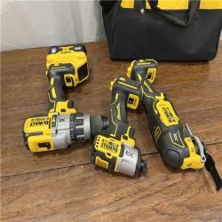 AS-IS 20-Volt Lithium-Ion Cordless 3-Tool Combo Kit with FLEXVOLT 9 Ah and 20V 6 Ah Batteries and Charger