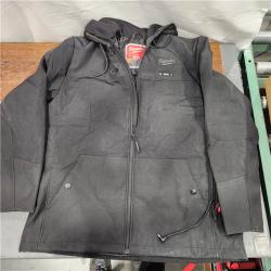 AS-IS Milwaukee M12 Lithium-Ion Cordless Black Heated Jacket Hoodie Kit (X-Large)