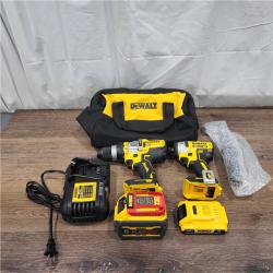 NEW! 20V MAX Cordless Brushless Hammer Drill/Driver 2 Tool Combo Kit with FLEXVOLT ADVANTAGE