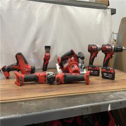 AS-IS Milwaukee M18 18-Volt Lithium-Ion Cordless Combo Kit 7-