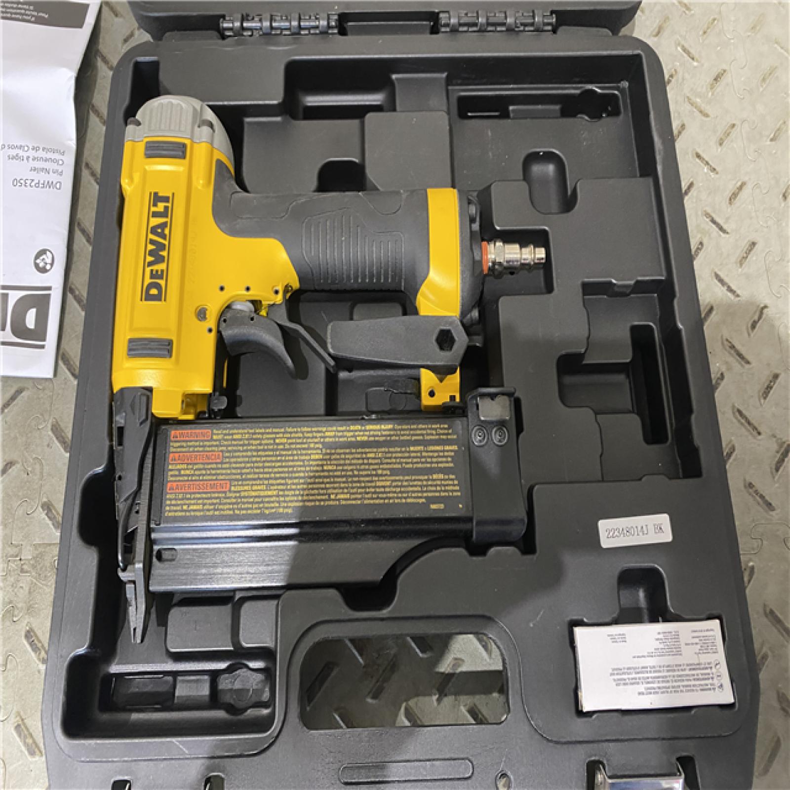 Houston location AS-IS Dewalt-DWFP2350K 23 GA Pin Nailer