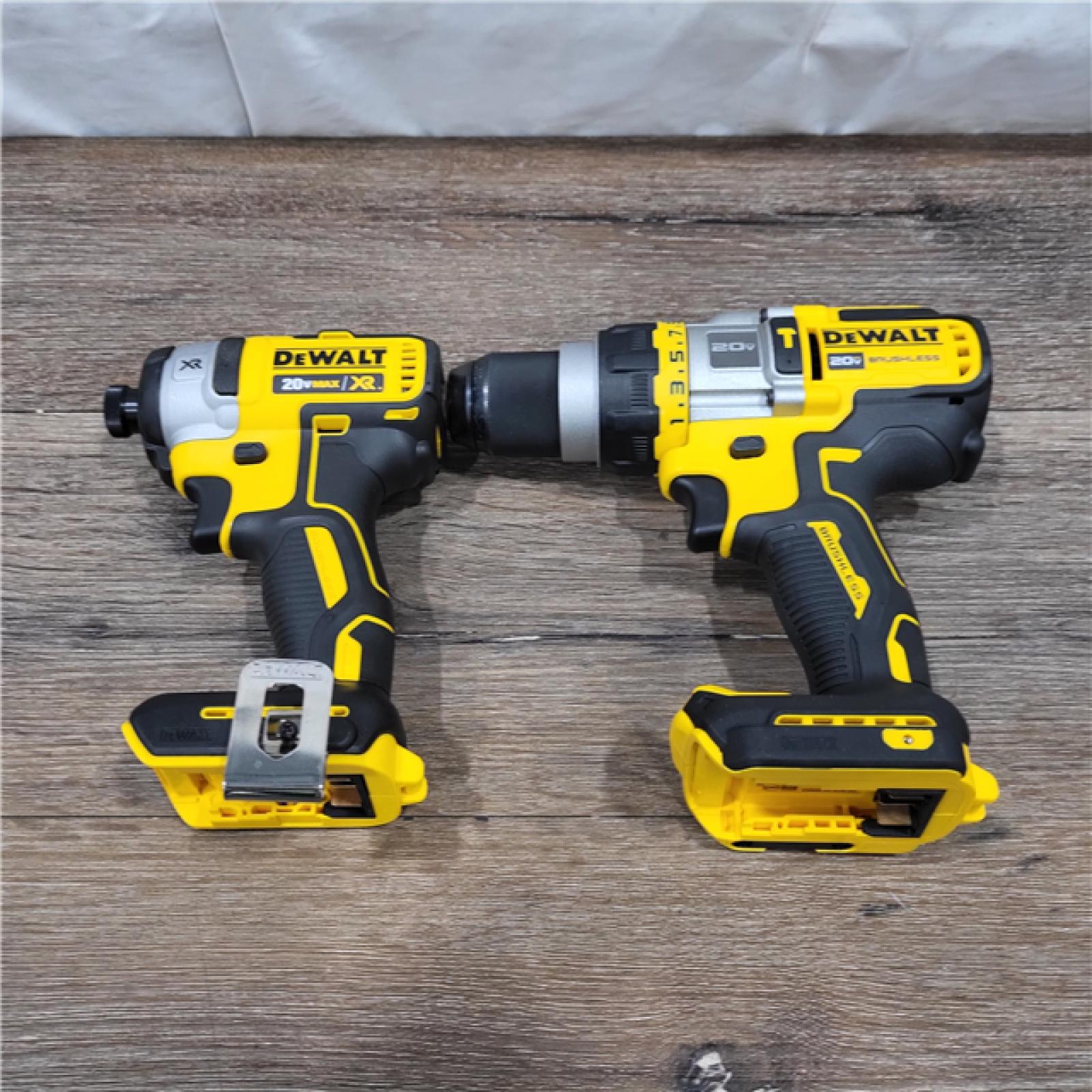 GOOD 20V MAX Cordless Brushless Hammer Drill/Driver 2 Tool Combo Kit with FLEXVOLT ADVANTAGE