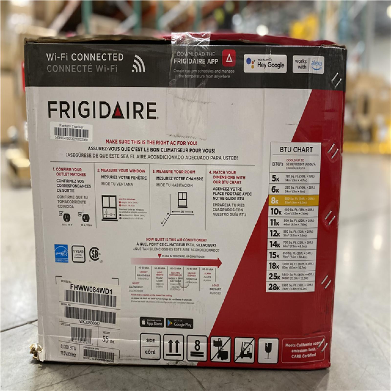 DALLAS LOCATION - Frigidaire 8,000 DOE BTU 115-Volt Window Air Conditioner