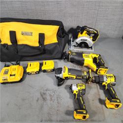 HOUSTON LOCATION - AS-IS DEWALT 20V 5-TOOL COMBO KIT