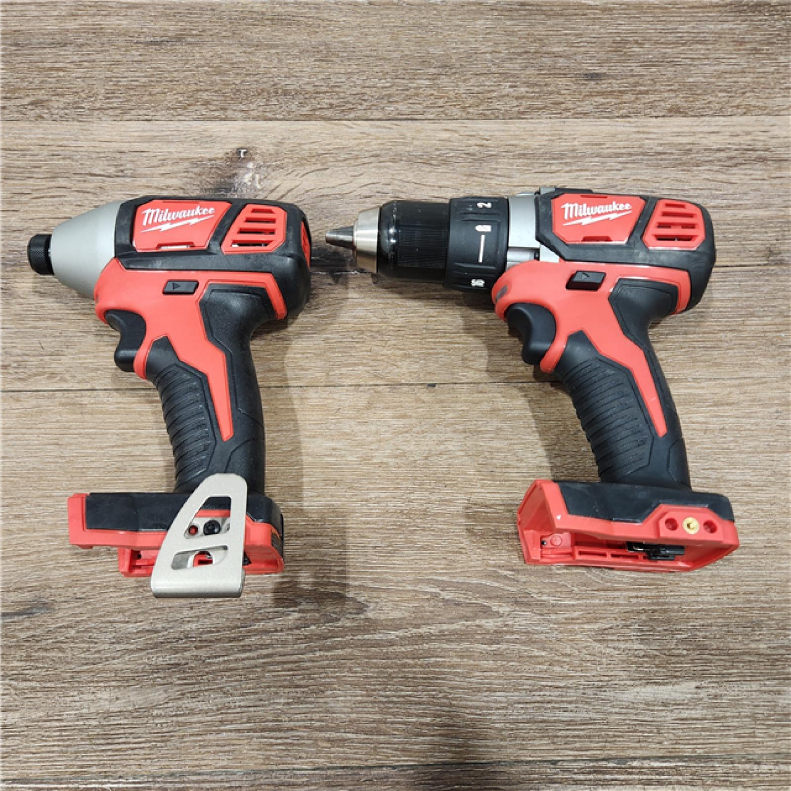 AS-IS Milwaukee M18 Brushed Cordless (2-Tool) Drill/Driver and Impact Driver Kit